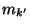 $m_{k'}$