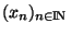 $(x_n)_{\scriptsize {n \in {\rm I\!N }}}$