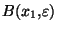 $B(x_1,\varepsilon)$