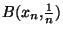 $B(x_n,{1 \over n})$