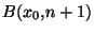 $B(x_0,n+1)$