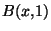 $B(x,1)$