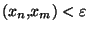 $(x_n,x_m)<\varepsilon$