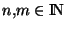 $n,m\in{\rm I\!N }$