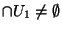 $\cap U_1\neq \emptyset$