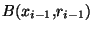 $B(x_{i-1},r_{i-1})$