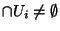 $\cap U_{i}\neq \emptyset$