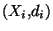 $(X_i,d_i)$