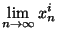 $\displaystyle{\lim_{n\rightarrow \infty}x_n^i}$