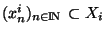 $(x_n^i)_{n \in {\rm I\!N\,}}\subset X_i$