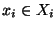 $x_i\in X_i$