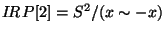 $I\!R\,P[2]=S^2/(x \sim -x)$