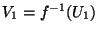$V_1=f^{-1}(U_1)$