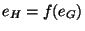 $e_H=f(e_G)$