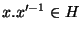$x.x'^{-1}\in H$